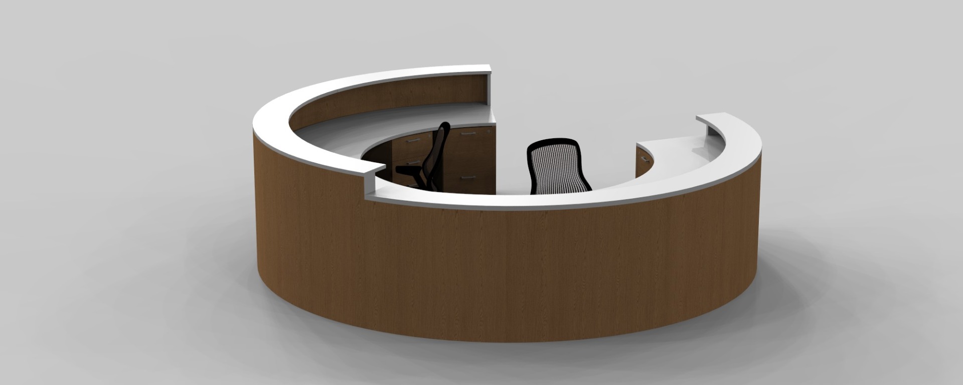 ant round reception desk