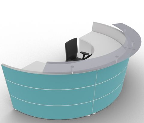 ant C shaped reception desk