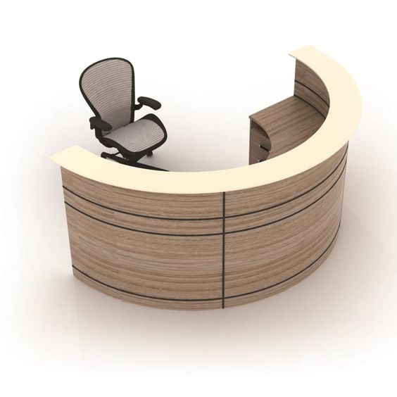 C shaped reception desk