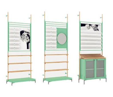 Optical display shelf