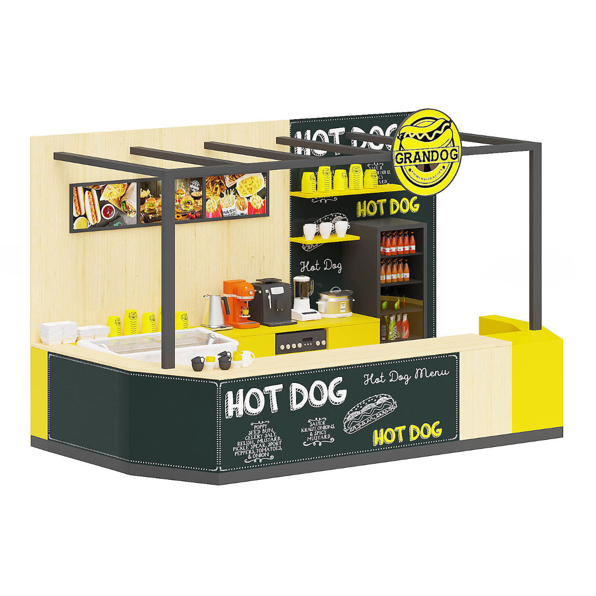 hot dog kiosk