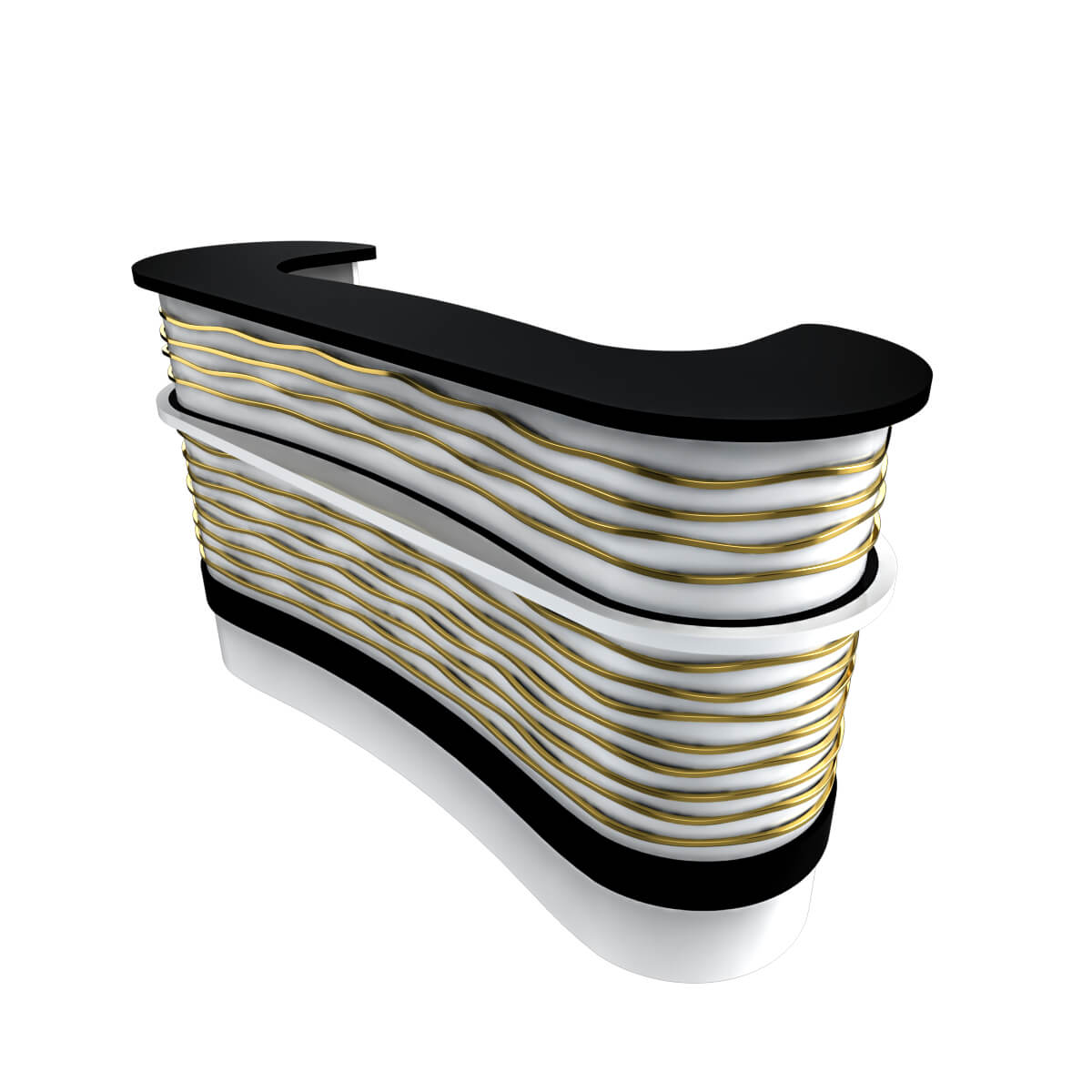 salon reception desk design 