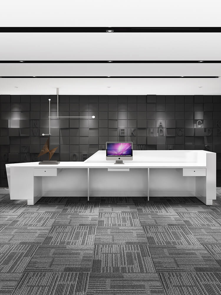 inisde structure of the reception desk