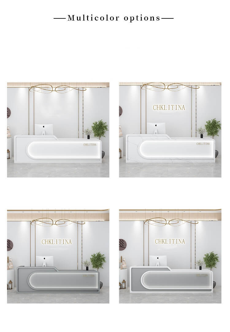 color of the reception desk
