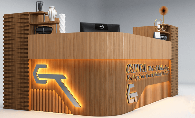ant display reception desk