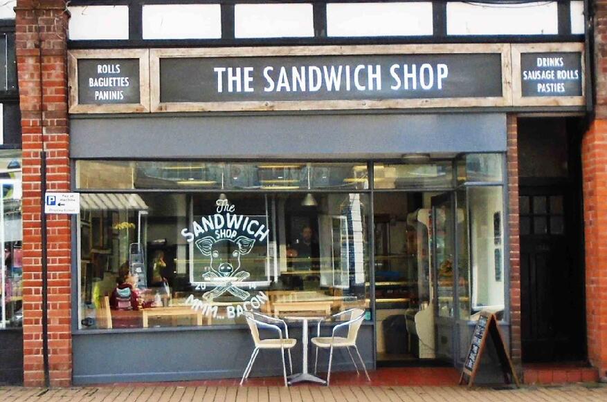 sandwich shop front design