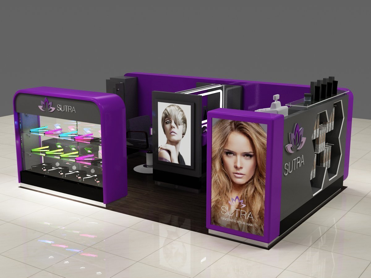 hair straightener kiosk