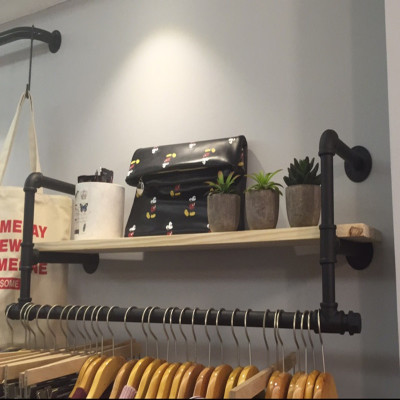 wall-mounted clothing rack