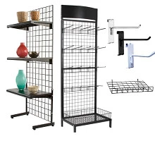 gridwall racks and hooks