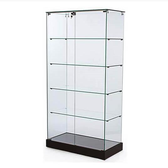 tall-frameless-glass-display-showcase-with-black-base