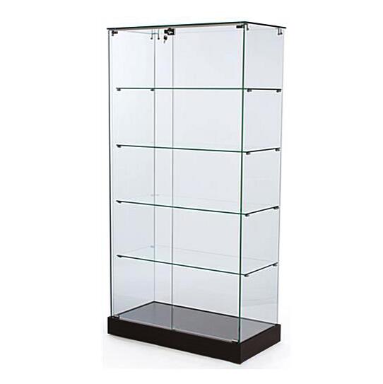 frameless display case