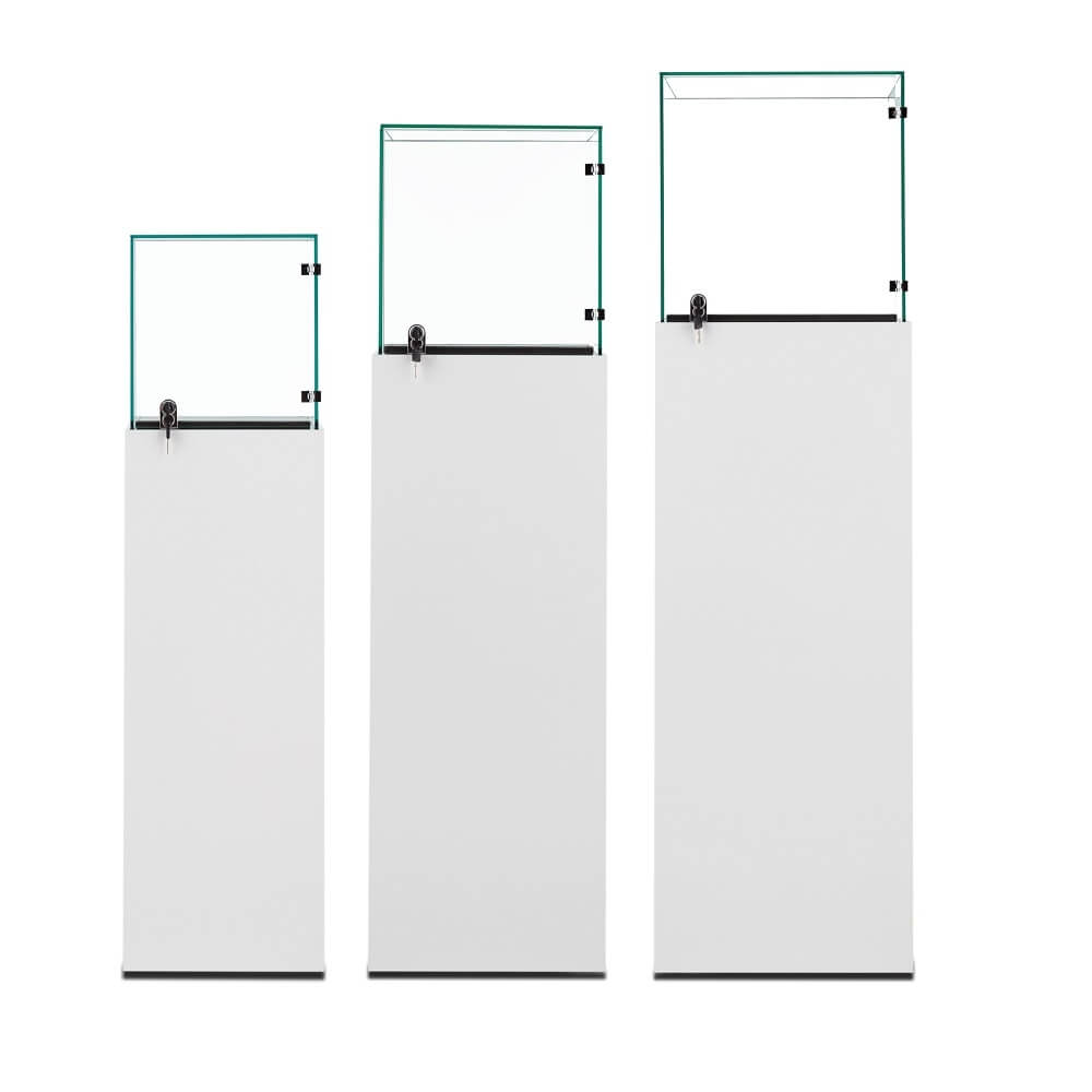 pedestal display cases