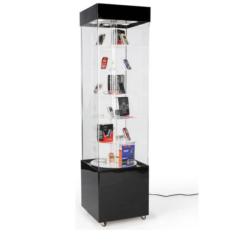 rotating display case