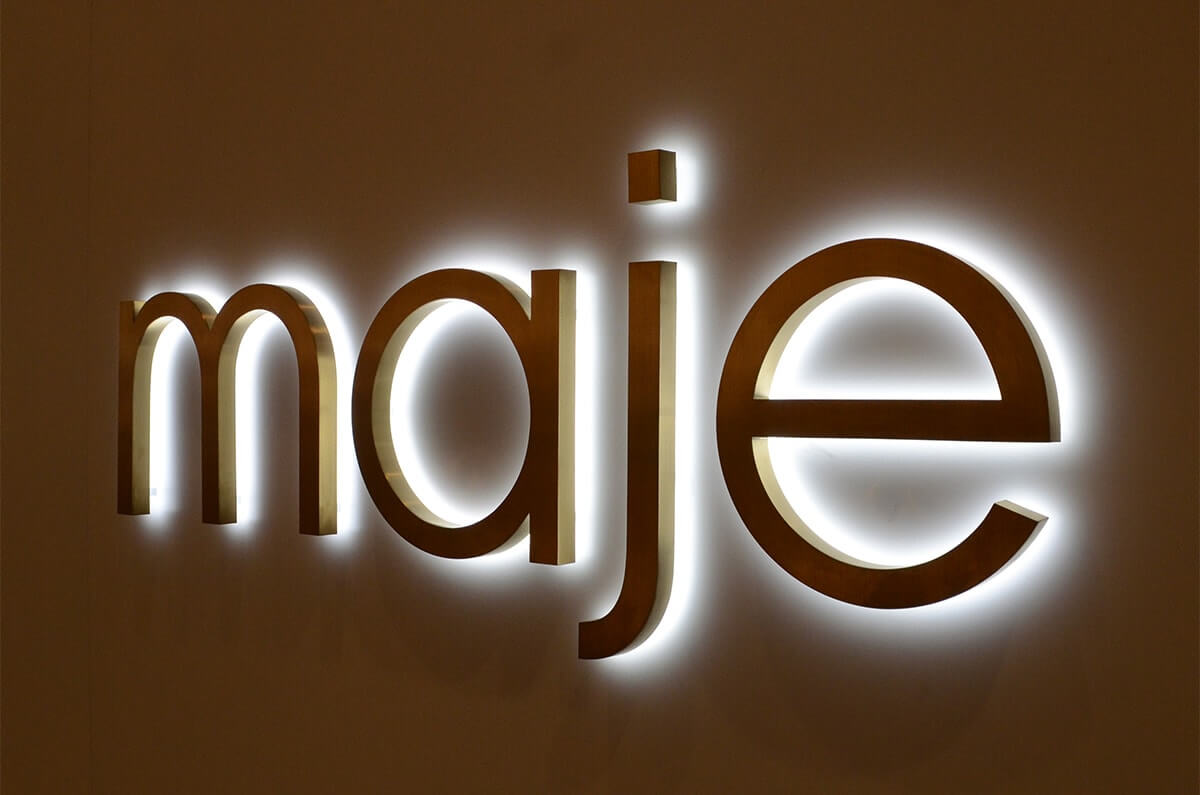 backlit logo