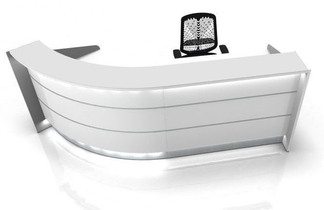Arc Shaped Curved Reception Desk