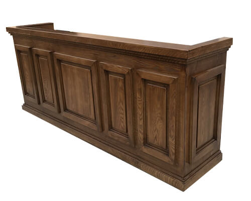 vintage retro style antique reception desk