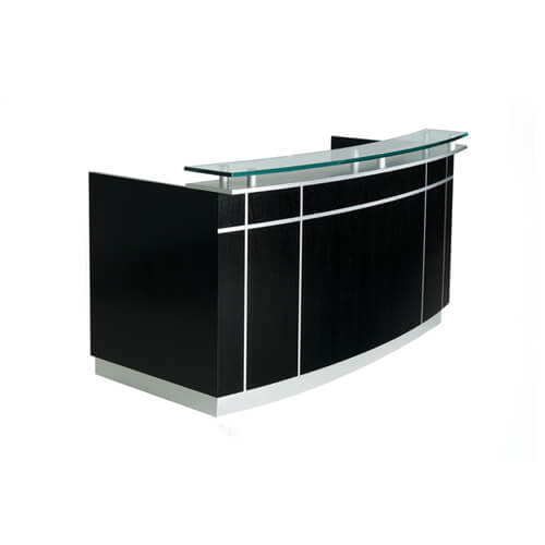 Black Reception Desk