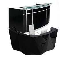 office black reception tables