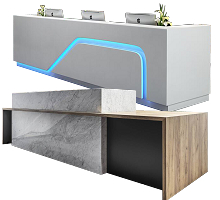 hotel lobby reception table