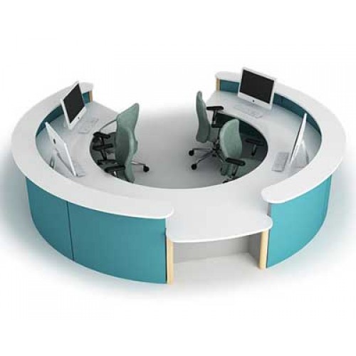 Rounded Circular Reception Desk