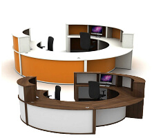 Large Round Reception Counters