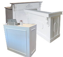 shabby chic french style reception stands