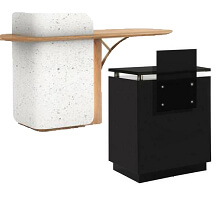 small reception desks for salons