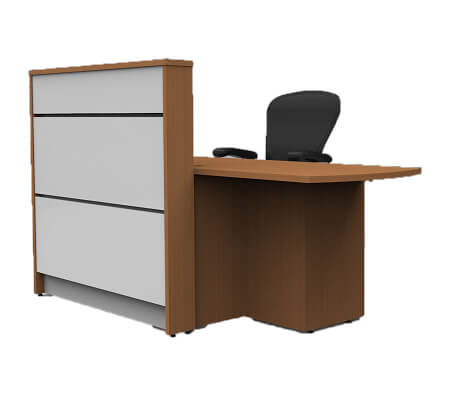 tall height standing reception desk