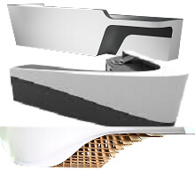 creative design unique reception counters