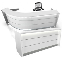 white front desks