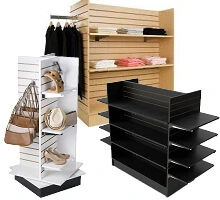 slat wall display fixtures