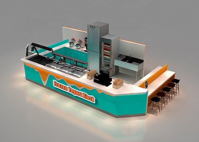 frozen yogurt kiosk