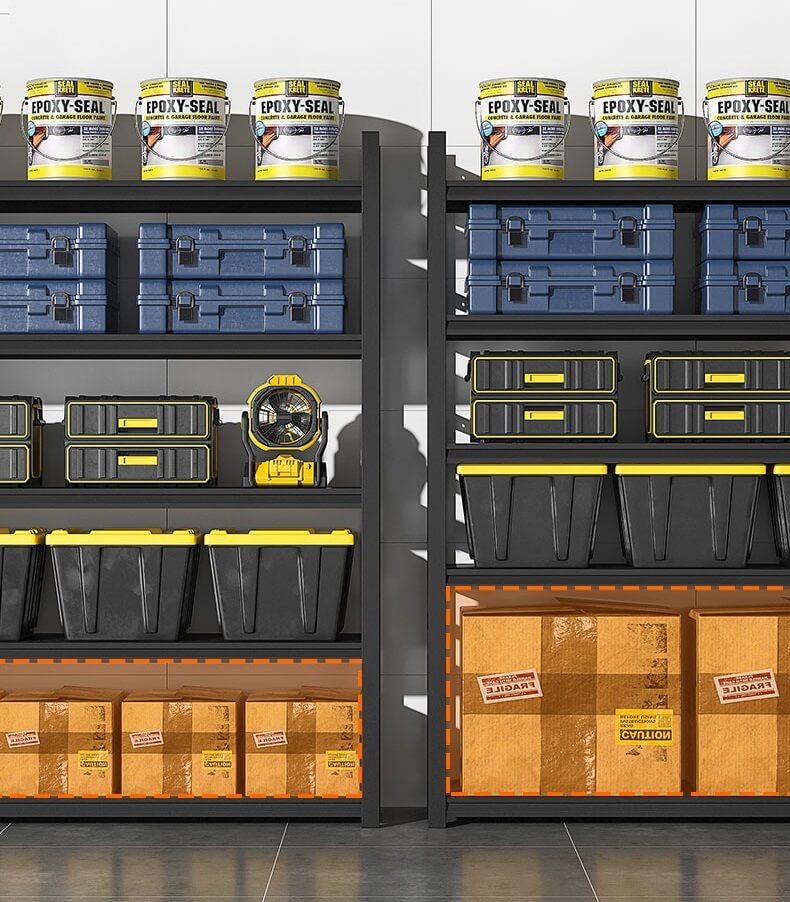 retail shop shelves