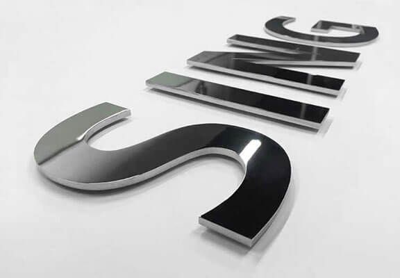 stainless steel logo