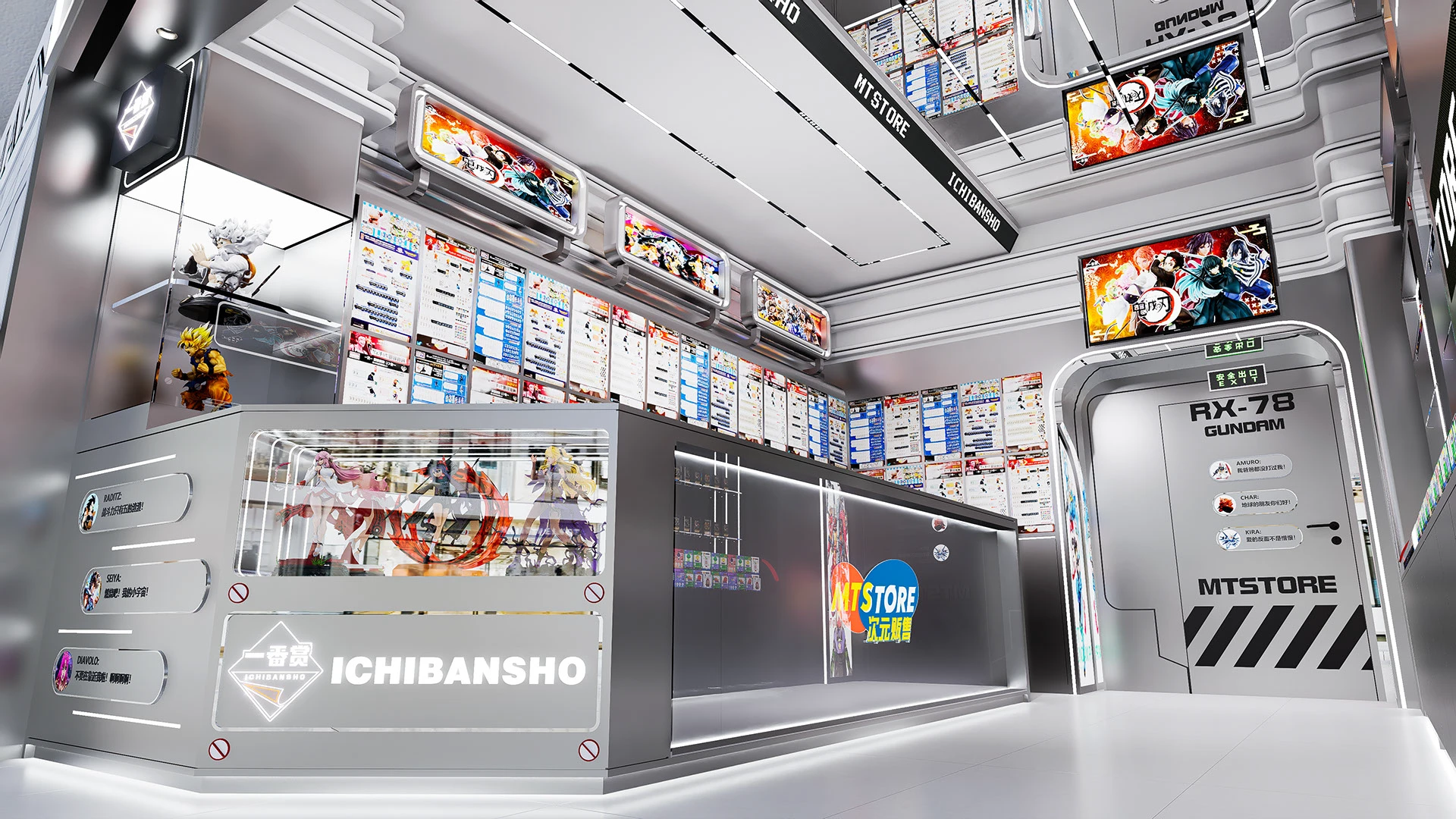 anime figure retail store