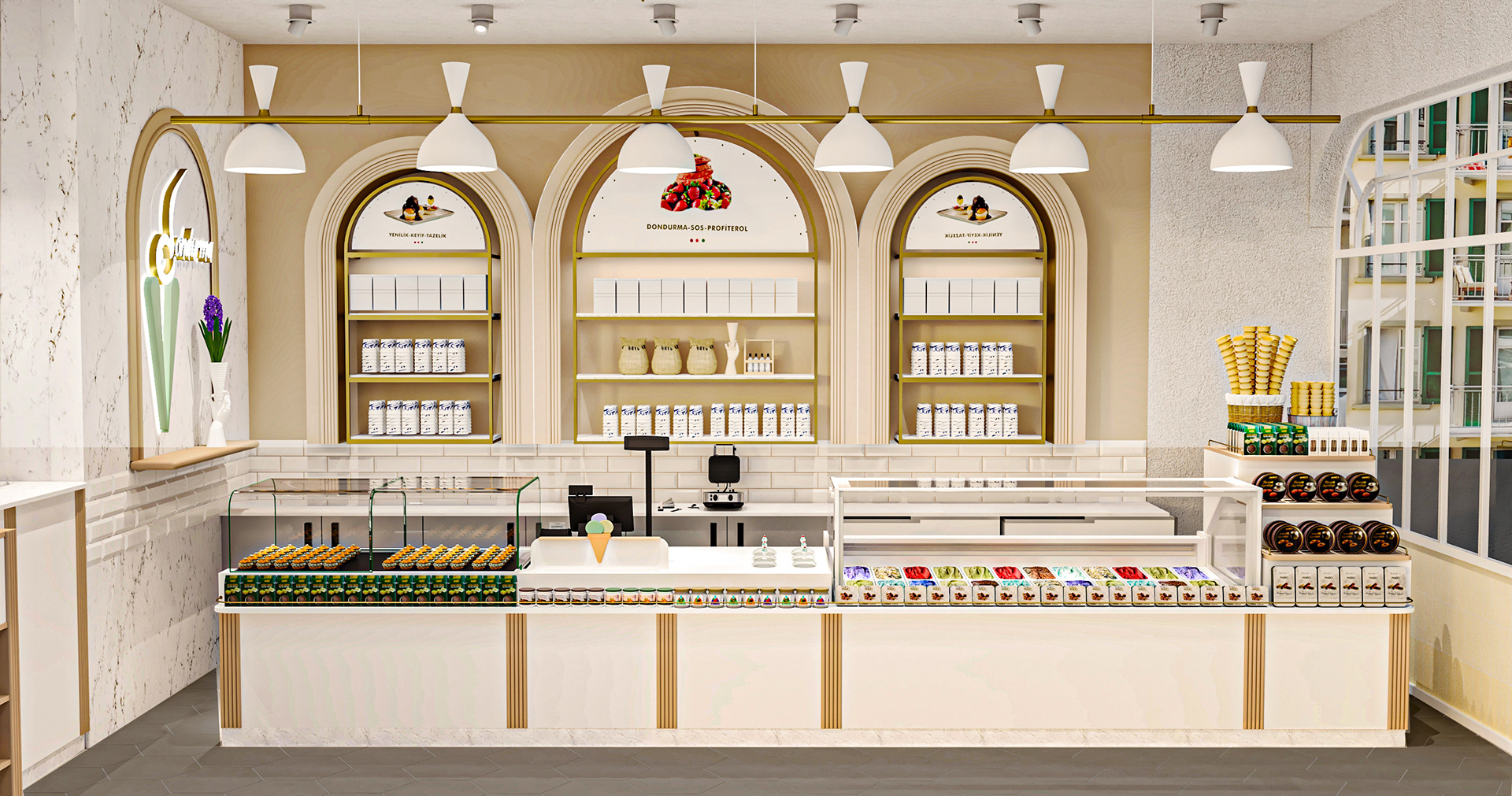 ice cream shop