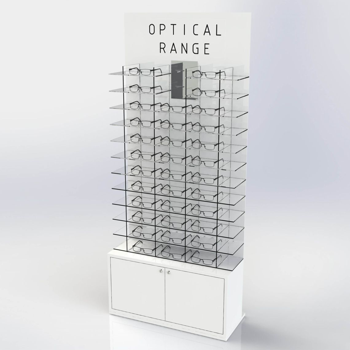 galss display stand
