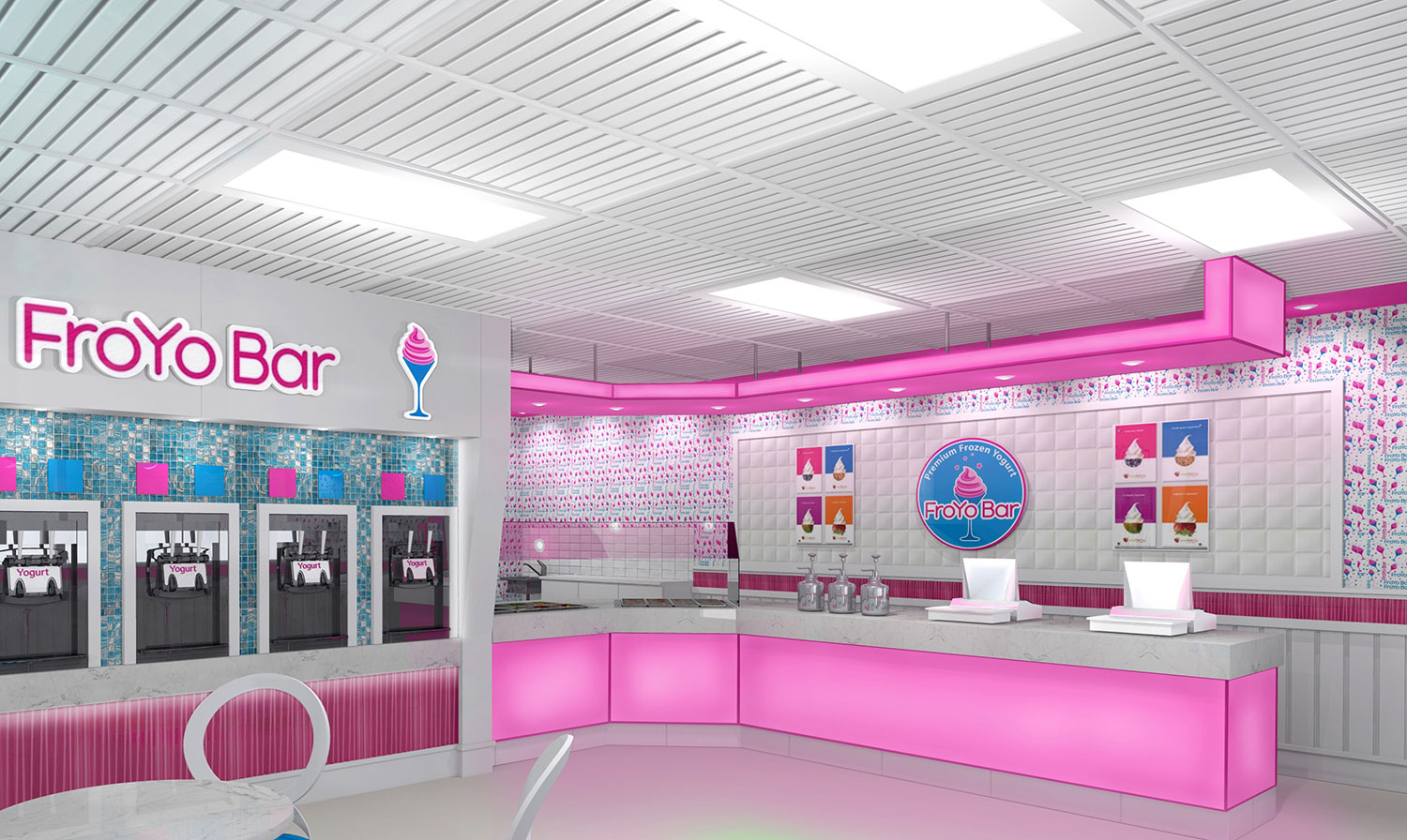 frozen yogurt shop	