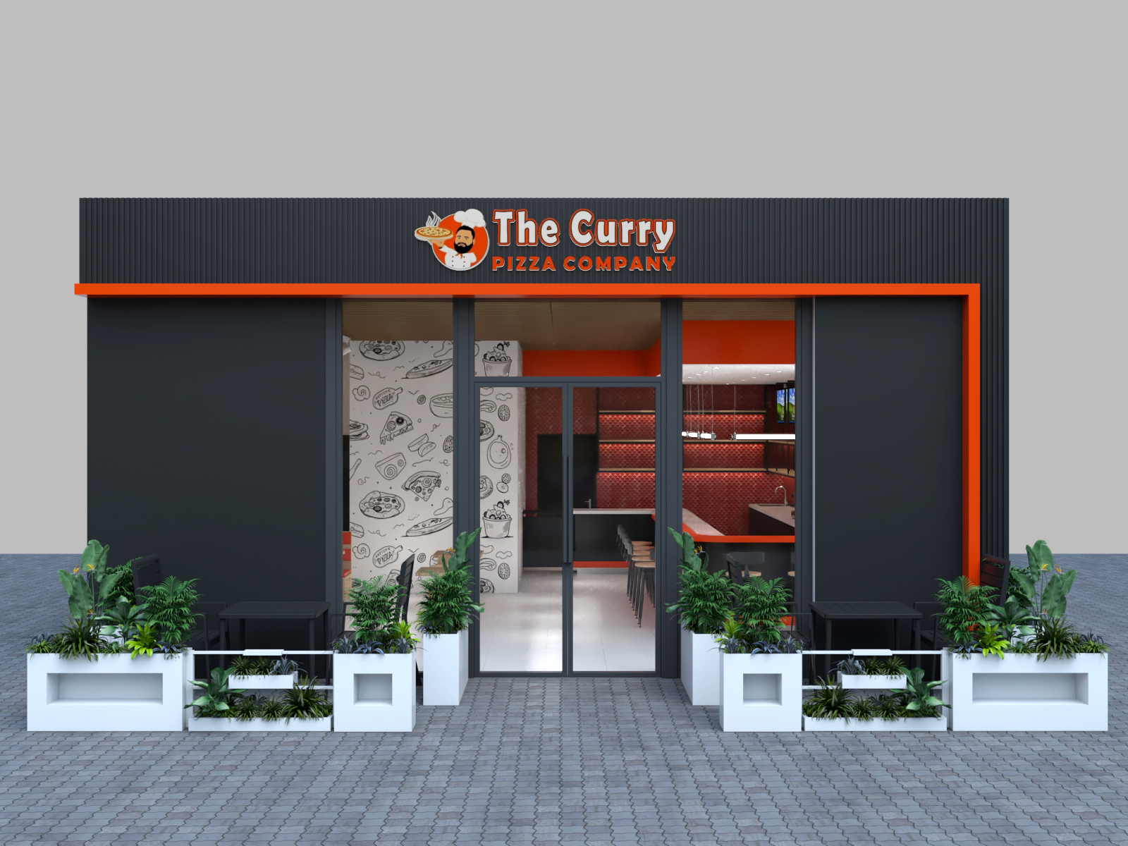 pizza store design 
