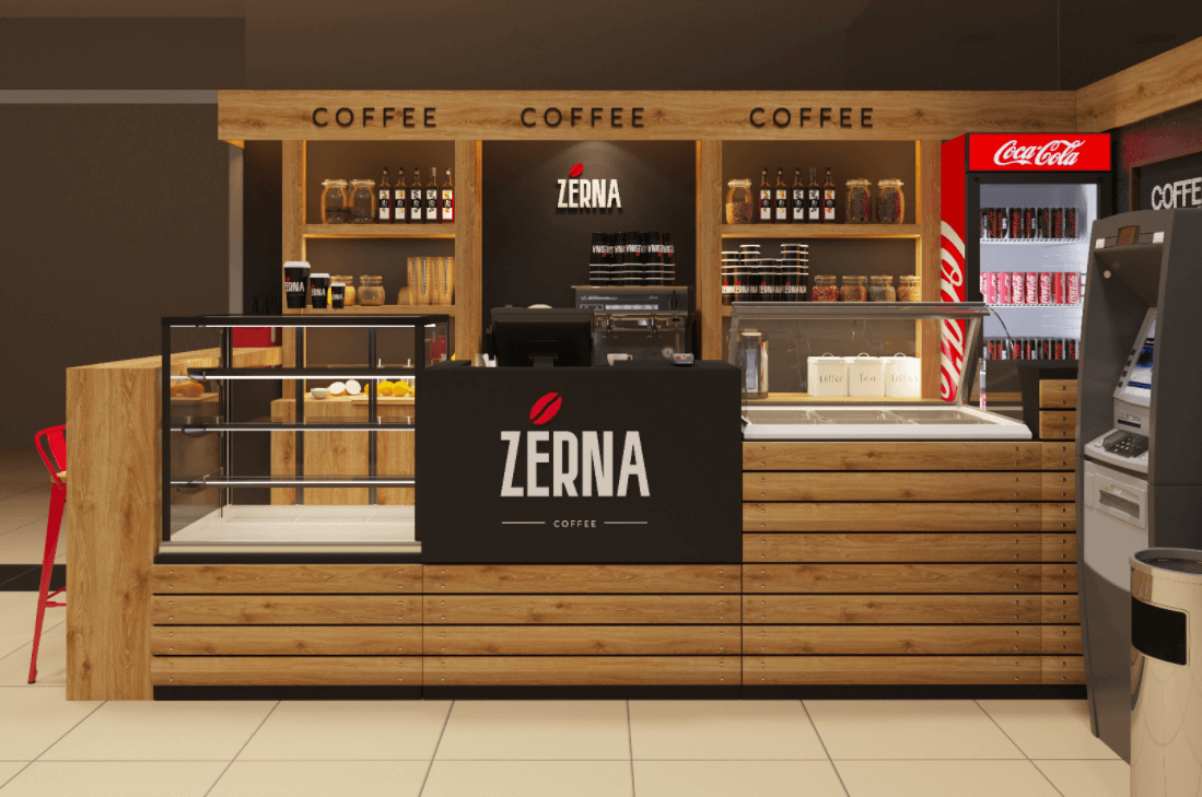 coffee bar counter