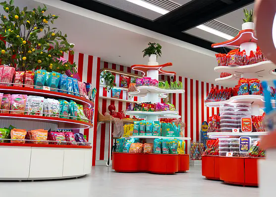 candy display showcase