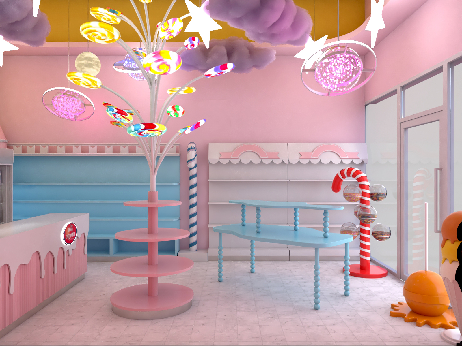 candy store design