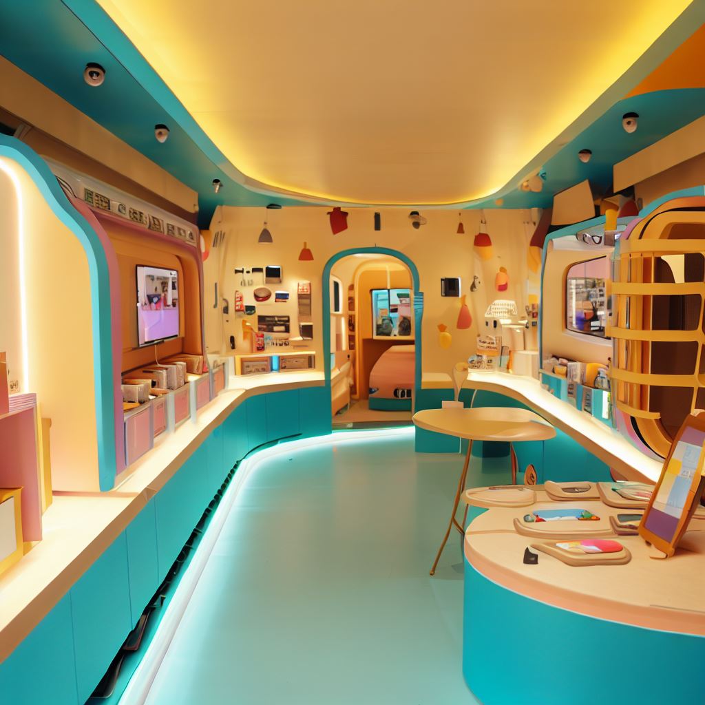 cell phone shop design
