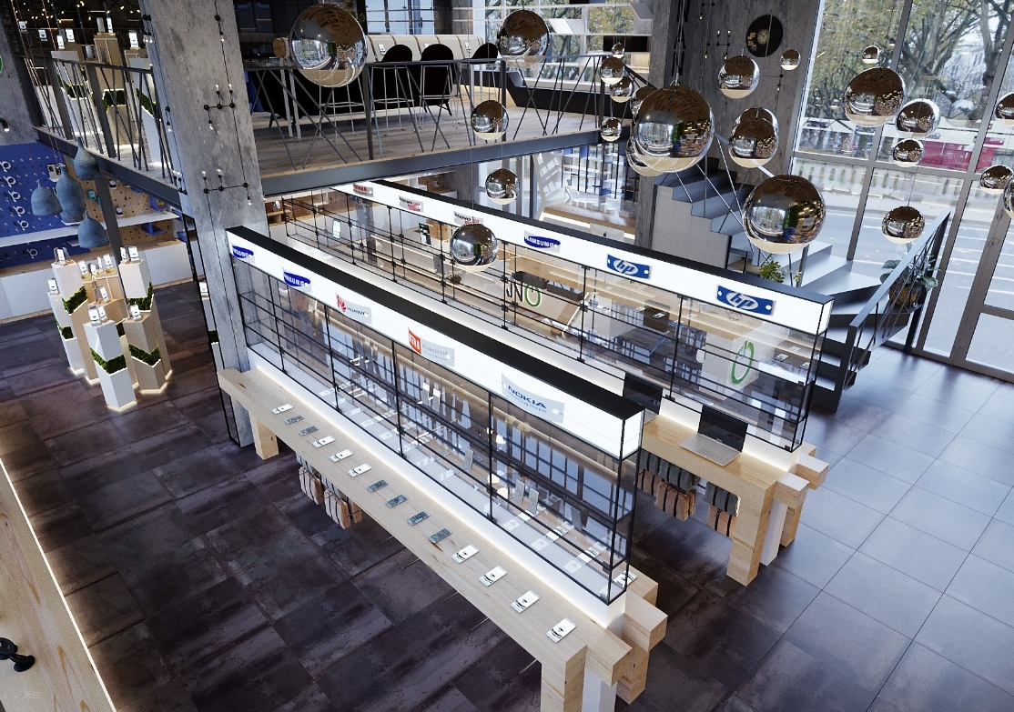cell phone shop design 