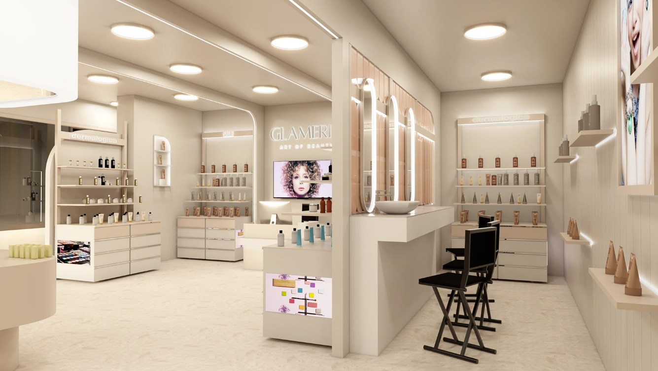 cosmetic shop design