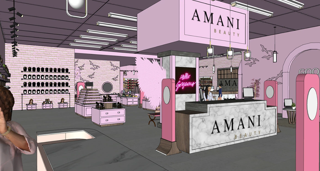 cosmetic shop design