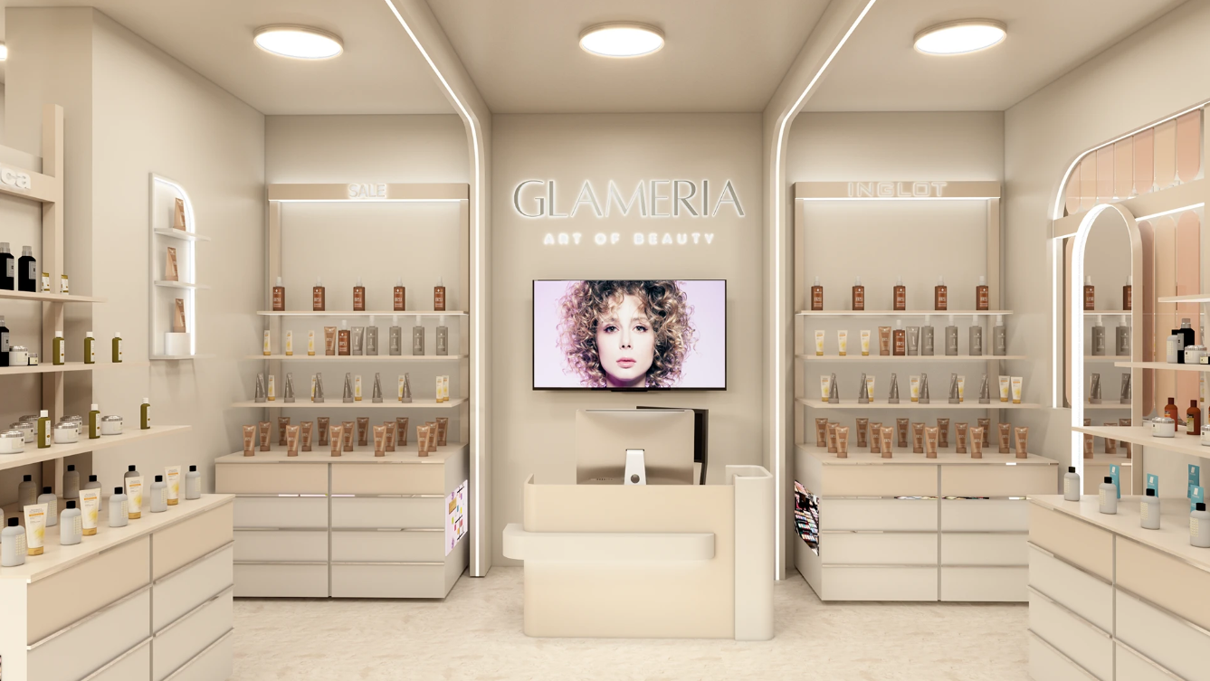 cosmetic shop design