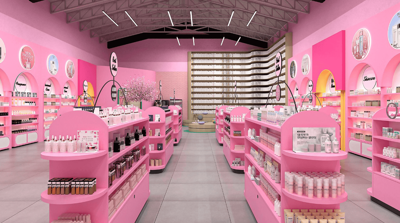 cosmetic showcase