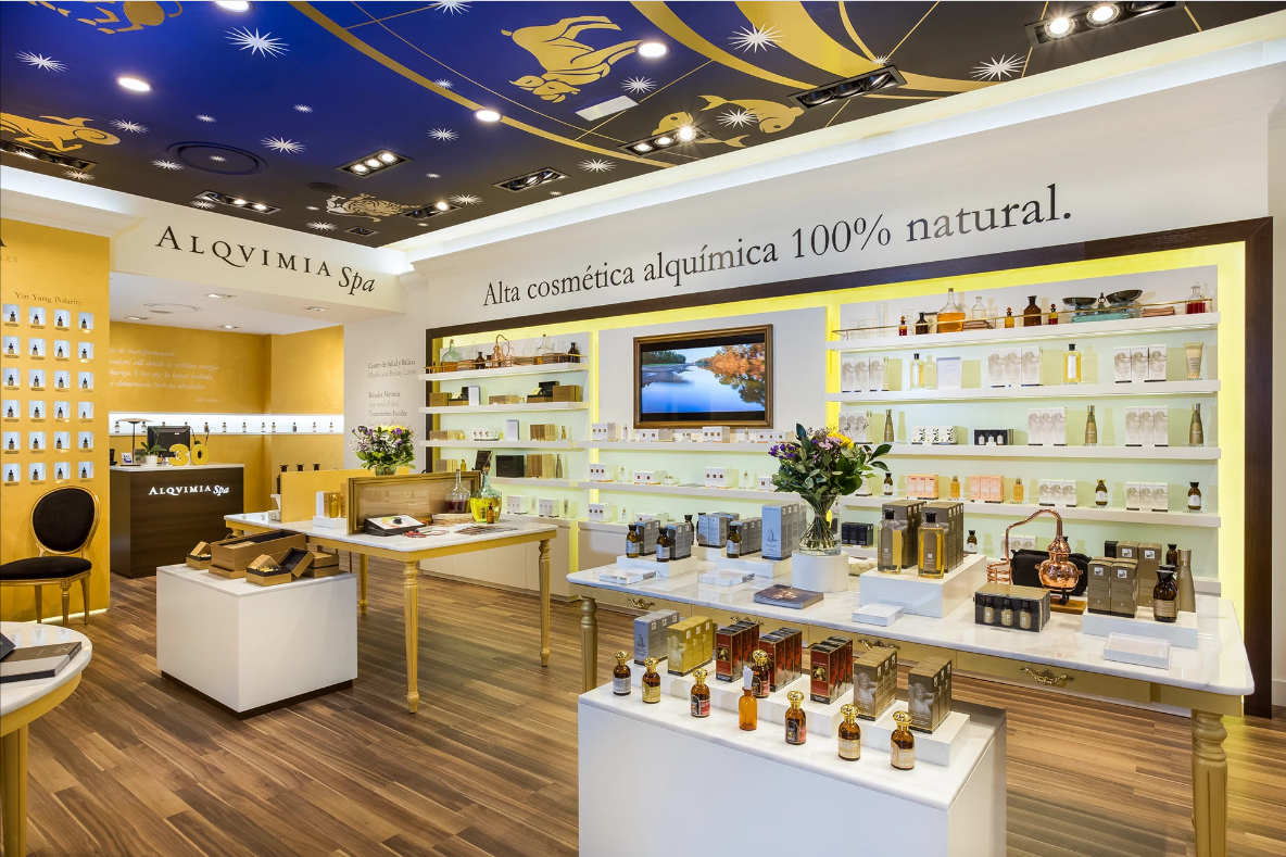 cosmetic wall display
