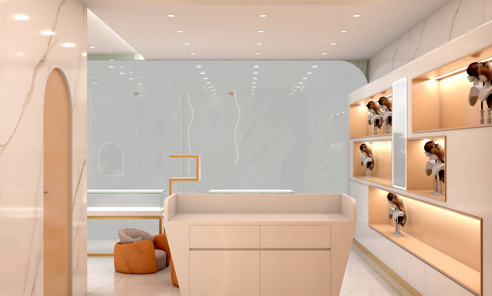 wig store design